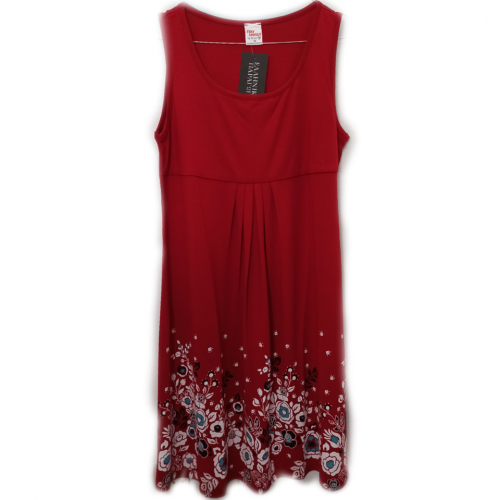 Φόρεμα αμάνικο - κόκκινο
