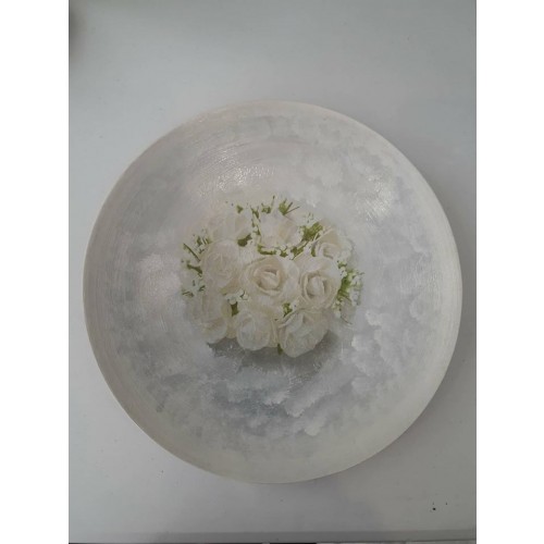 Πιατέλα Flowers (Ντεκουπάζ)
