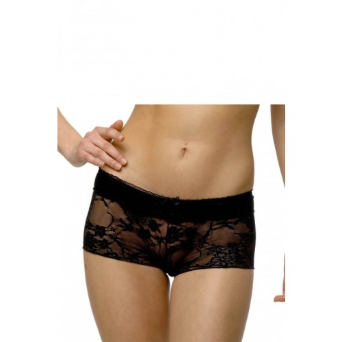 BOXER LACE ΜΑΥΡΟ - 84040
