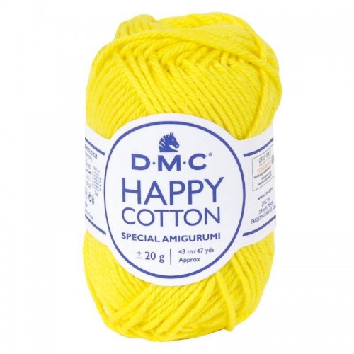 Νήμα Happy Cotton - Κίτρινο έντονο 