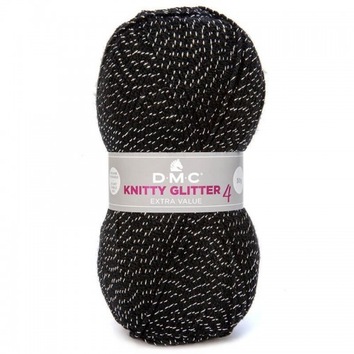 Νήμα Knitty 4 Glitter - 232 Μαύρο