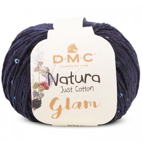 Νήμα natura glam - μπλε