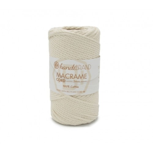 Κορδόνι Macrame Cord 3mm - εκρού 