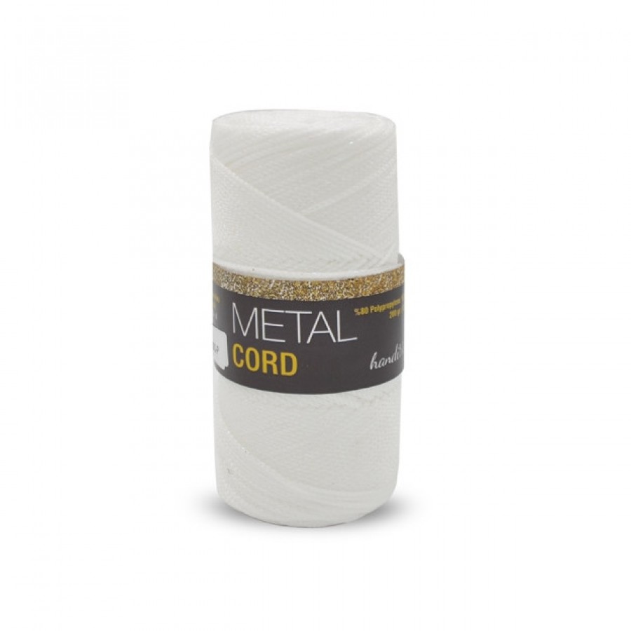 Νήμα Metal Cord- Λευκό ιριδιζον 