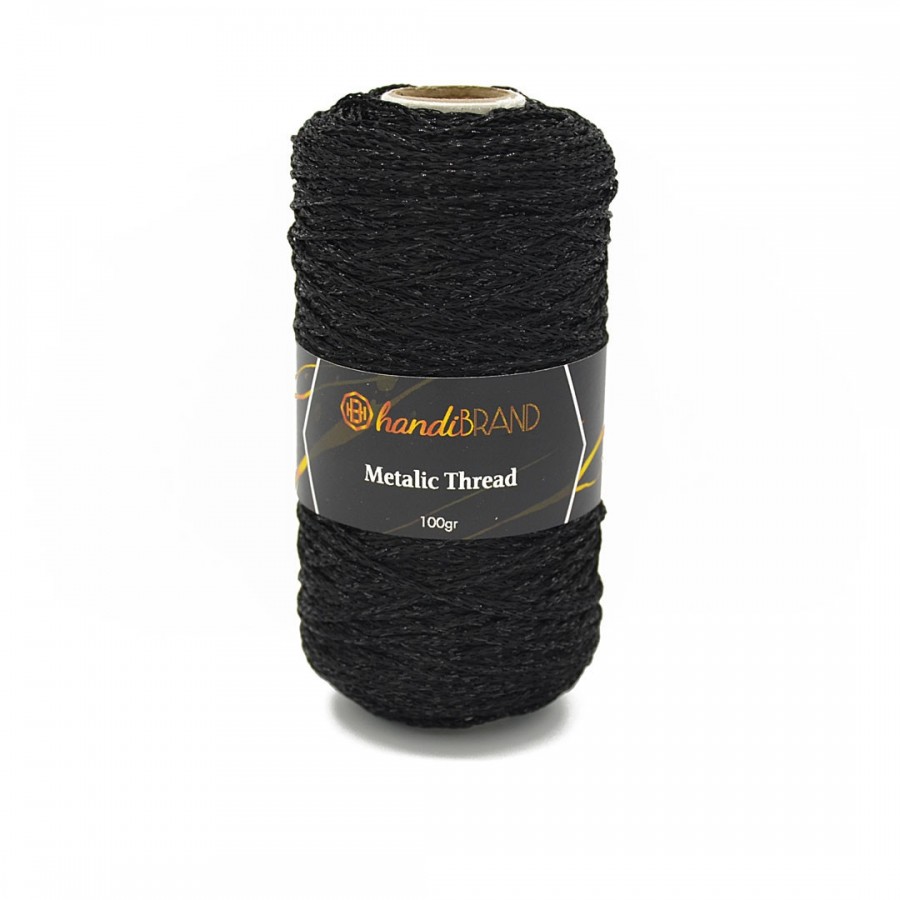 Νήμα Metallic Thread - μαύρο 