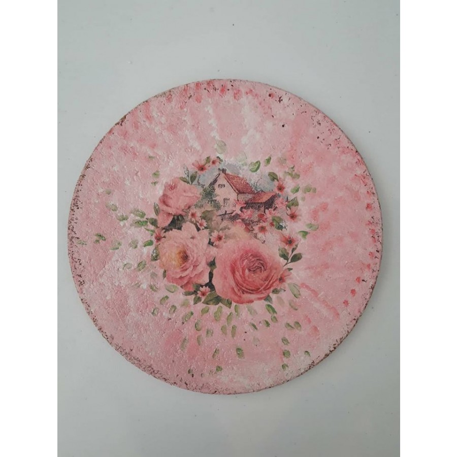 Βάση για σκεύη Flowers (Ντεκουπάζ)