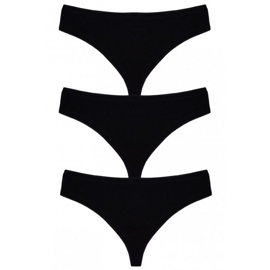 Τριάδα σλιπ string brazil ΜΑΥΡΟ