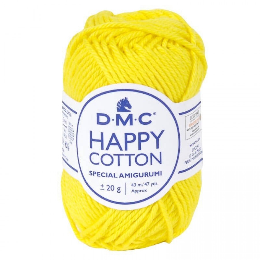 Νήμα Happy Cotton - Κίτρινο έντονο 