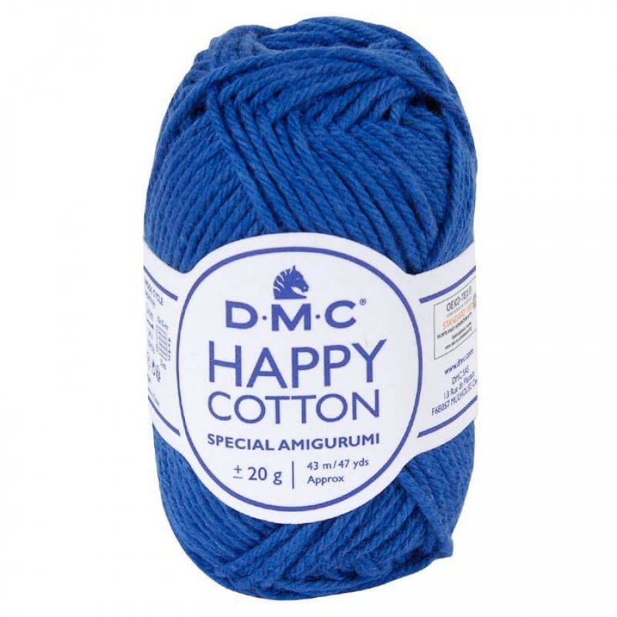 Νήμα Happy Cotton - μπλε ρουά