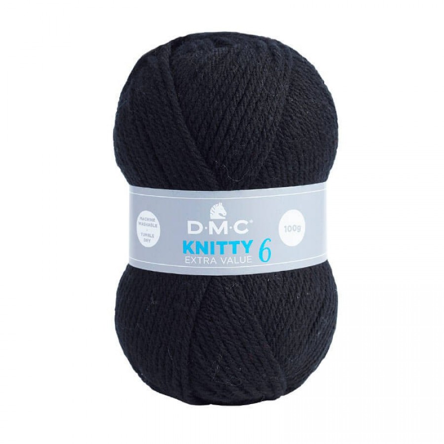  Νήμα Knitty 6 - 965 Μαύρο