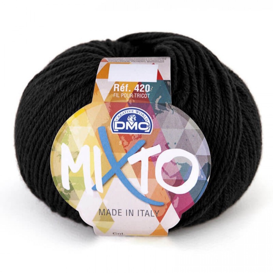 Νήμα Mixto - 02 Μαύρο