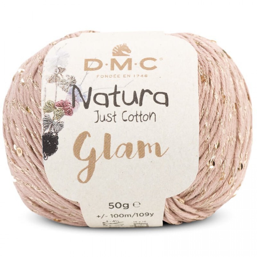 Νήμα natura glam - Ροζ nude