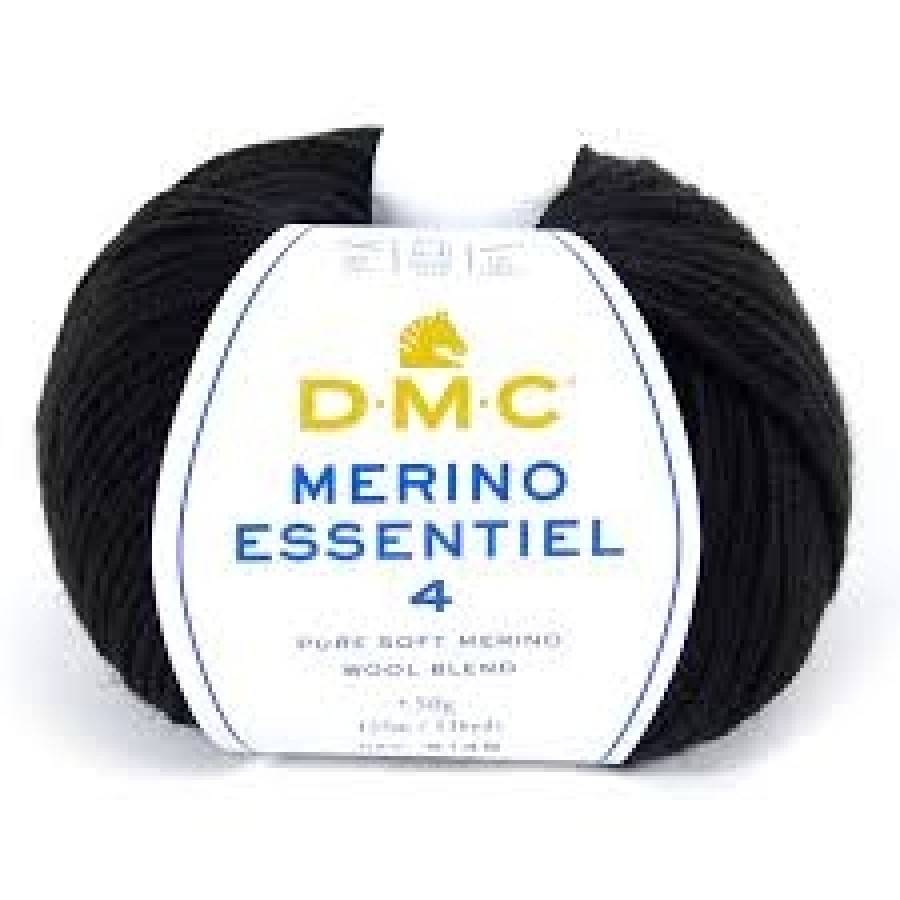   Νήμα Merino Essentiel 4 - 50gr. - Μαύρο- 873