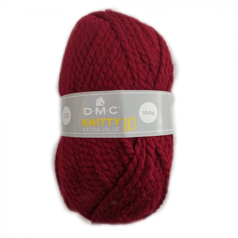 Νήμα knitty 10 - 841 μπορντώ 