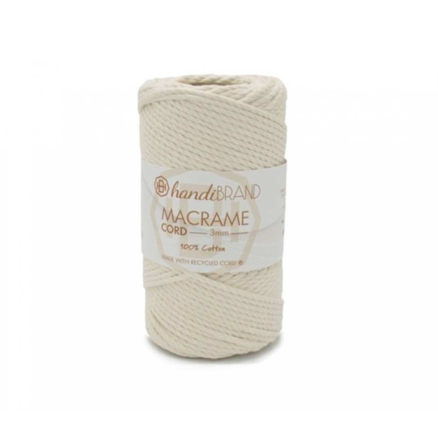 Κορδόνι Macrame Cord 3mm - εκρού 