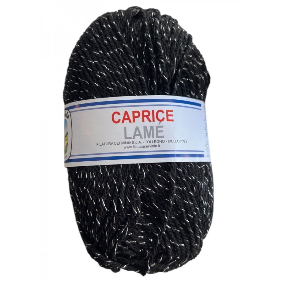 Νήμα Caprice Lamé - μαύρο ασημί 403