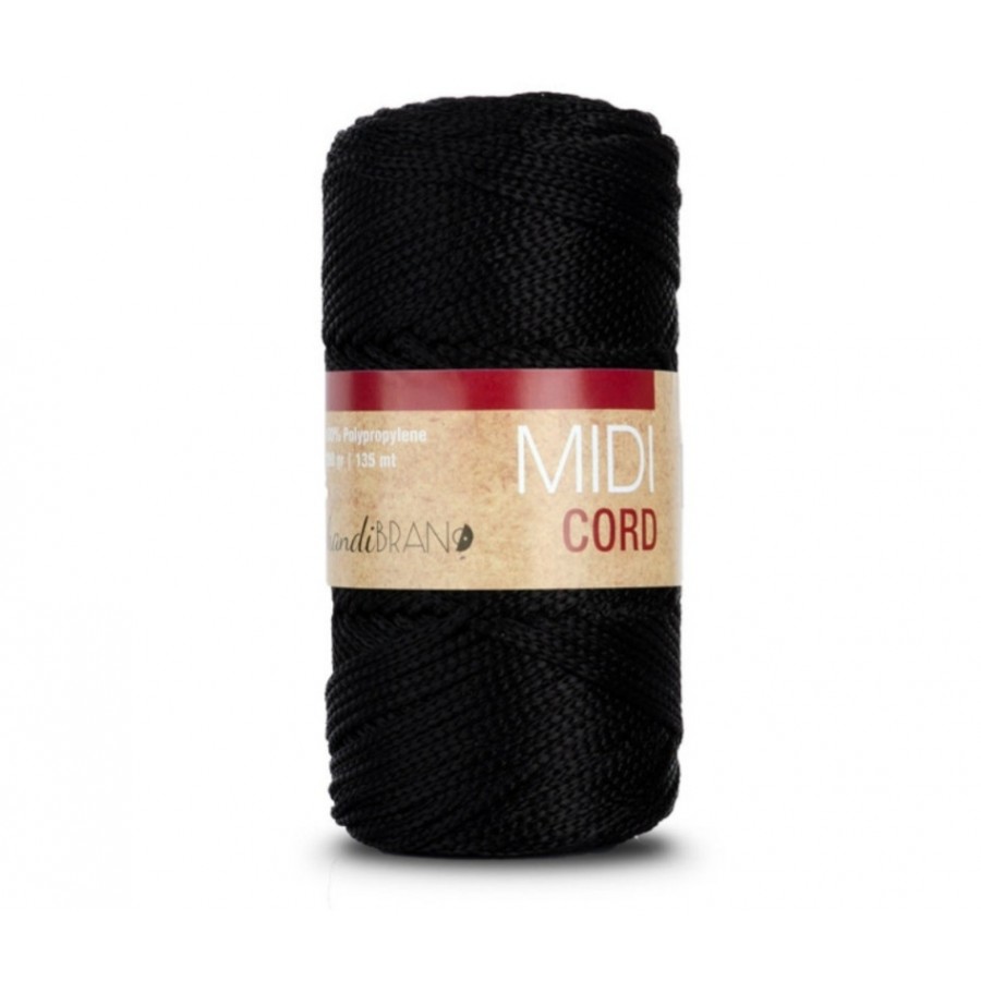 Κορδόνι midi cord - 270 - μαύρο 